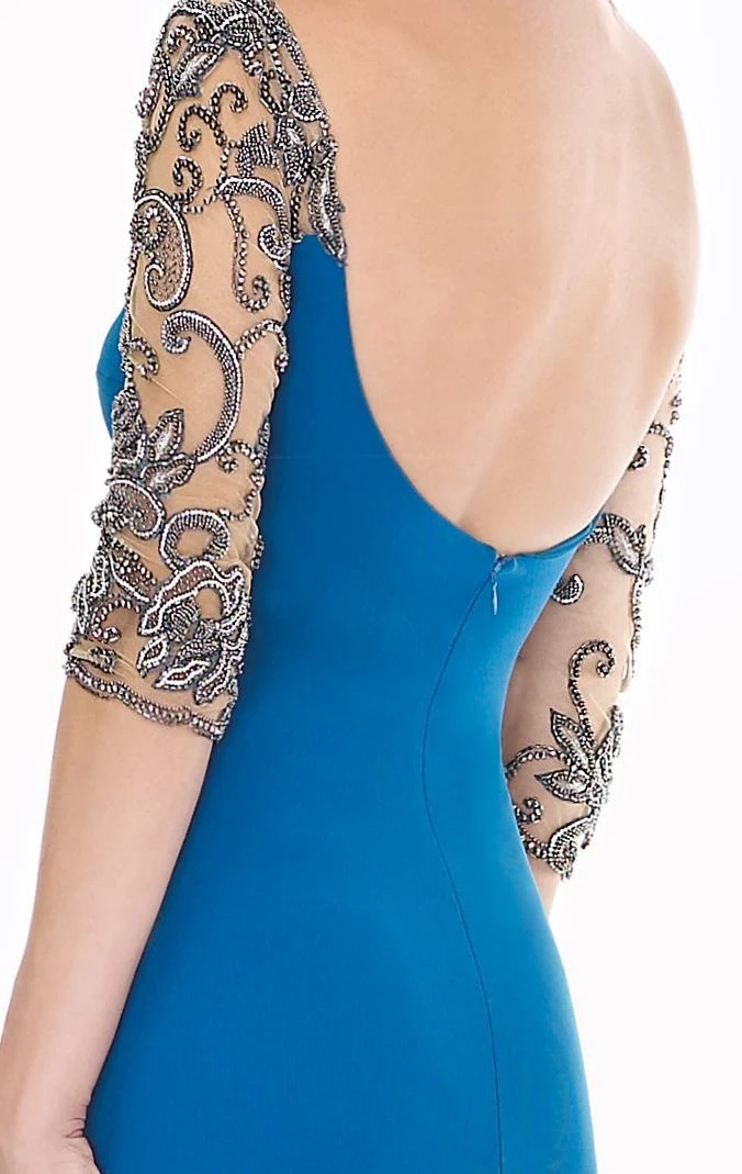 Tarik Ediz - Embellished Sleeves Long Dress 92697 Formal Gowns 6 Tarik Ediz - Embellished Sleeves Long Dress 92697 Formal Gowns