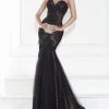 Tarik Ediz - Embroidered Trumpet Gown 92598 2 Tarik Ediz - Embroidered Trumpet Gown 92598