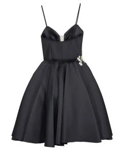 Cocktail Dresses Tarik Ediz - Floral Accented A-line Dress 50067 15 Cocktail Dresses Tarik Ediz - Floral Accented A-line Dress 50067