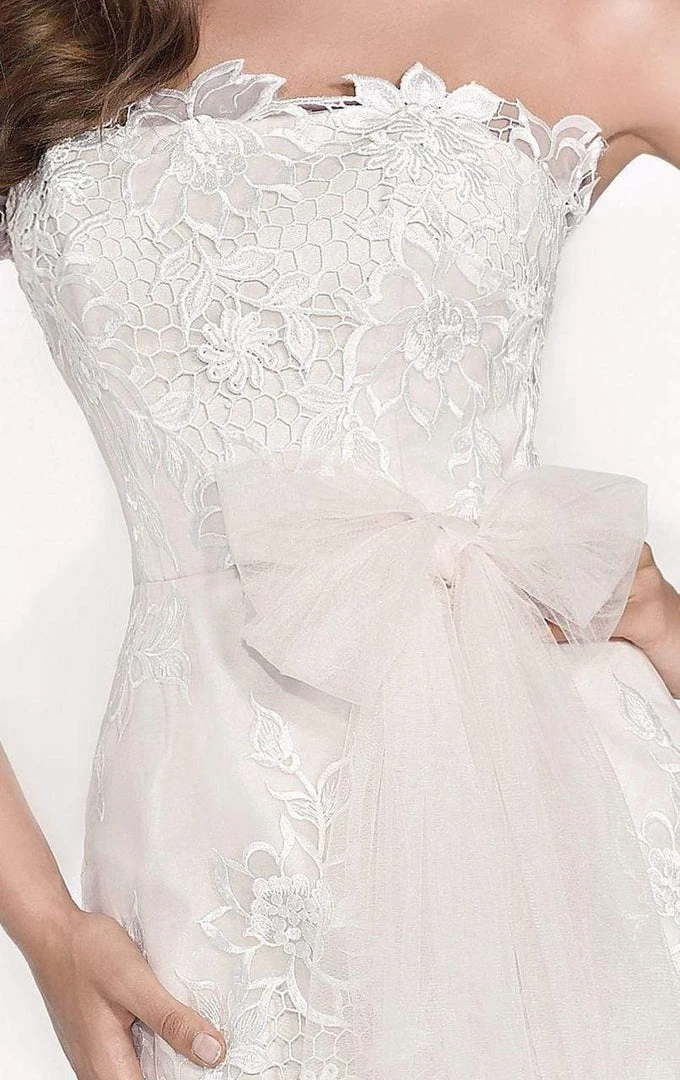 Cocktail Dresses Tarik Ediz - Floral Lace Cocktail Dress 90450 6 Cocktail Dresses Tarik Ediz - Floral Lace Cocktail Dress 90450