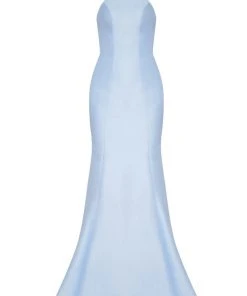 Tarik Ediz - Halter Neck Mermaid Dress 50077