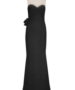 Formal Gowns Tarik Ediz - Illusion Embellished Open Back Long Gown 50083