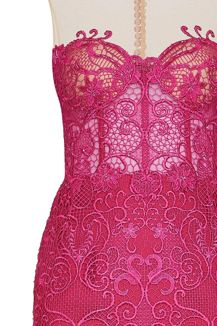 Tarik Ediz - Illusion Jewel Neck Mermaid Dress 50085 12 Tarik Ediz - Illusion Jewel Neck Mermaid Dress 50085