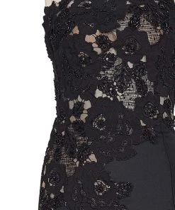 Formal Gowns Tarik Ediz - Lace Illusion Neck Mermaid Gown 50070 10 Formal Gowns Tarik Ediz - Lace Illusion Neck Mermaid Gown 50070