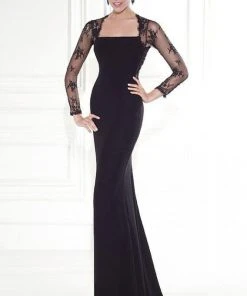Tarik Ediz - Lace Sleeved Gown 92543
