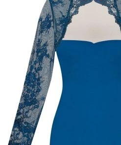 Tarik Ediz - Lace Sleeved Gown 92543