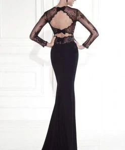 Tarik Ediz - Lace Sleeved Gown 92543