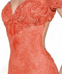 Cocktail Dresses Tarik Ediz - Off Shoulder Short Dress 90455