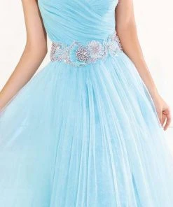 Tarik Ediz - Ornate Ruched Gown 92336 Formal Gowns