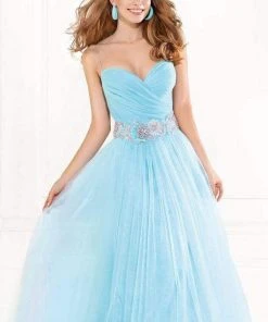 Tarik Ediz - Ornate Ruched Gown 92336 Formal Gowns