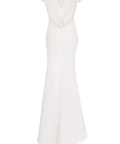 Tarik Ediz - Pearl Accented Trumpet Dress 50098 Formal Gowns 21 Tarik Ediz - Pearl Accented Trumpet Dress 50098 Formal Gowns