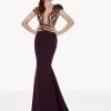 Formal Gowns Tarik Ediz - Plunging Mermaid Dress 92723 2 Formal Gowns Tarik Ediz - Plunging Mermaid Dress 92723