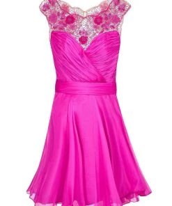 Cocktail Dresses Tarik Ediz - Scoop Neck A-Line Cocktail Dress 90369 17 Cocktail Dresses Tarik Ediz - Scoop Neck A-Line Cocktail Dress 90369