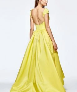 Tarik Ediz - Scoop Neck Ballgown 93141