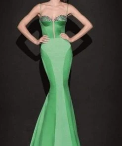 Tarik Ediz - Sculpted Seamed Gown 92488