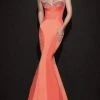 Tarik Ediz - Sculpted Seamed Gown 92488