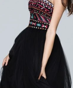 Tarik Ediz - Sheer Neckline Long Dress 50116 Formal Gowns 7 Tarik Ediz - Sheer Neckline Long Dress 50116 Formal Gowns