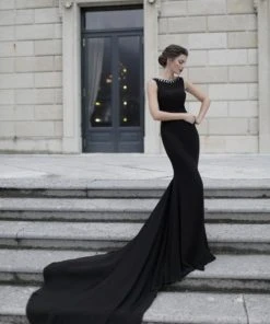 Tarik Ediz - Sleeveless Long Gown 92805 Formal Gowns