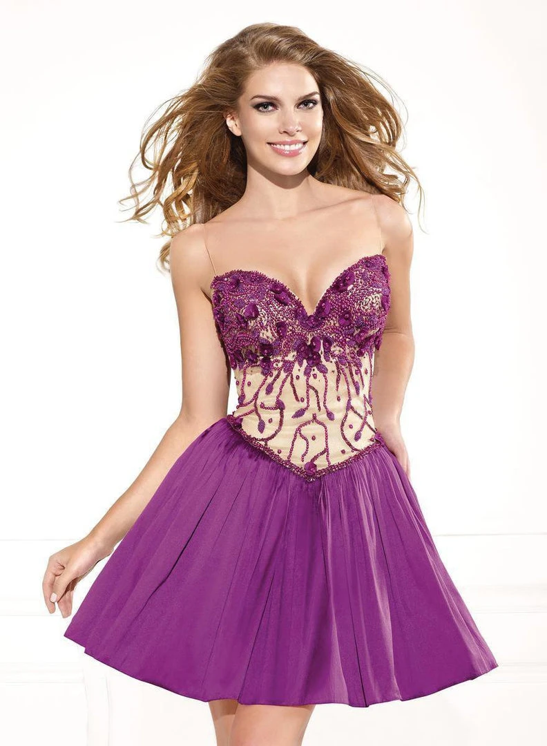 Cocktail Dresses Tarik Ediz - Sleeveless Sweetheart Bow Accented Short Dress 90378 3 Cocktail Dresses Tarik Ediz - Sleeveless Sweetheart Bow Accented Short Dress 90378