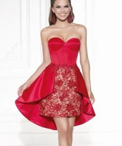 Tarik Ediz - Strapless Cocktail Dress 90452 Cocktail Dresses