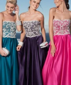 Tarik Ediz - Strapless Lace Gown 92657 9 Tarik Ediz - Strapless Lace Gown 92657