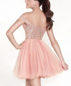Tarik Ediz - Sweetheart Neck A-Line Short Dress 90434 Cocktail Dresses