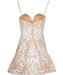 Tarik Ediz - Sweetheart Neck A-Line Short Dress 90449 Cocktail Dresses