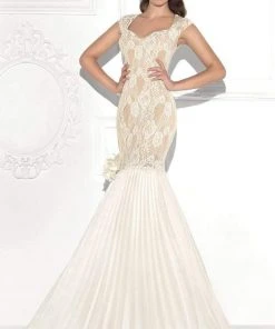 Formal Gowns Tarik Ediz - Taffeta Trumpet Gown 92680