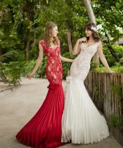 Formal Gowns Tarik Ediz - Taffeta Trumpet Gown 92680