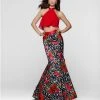 Formal Gowns Tarik Ediz - Two Piece Halter Gown 50034 2 Formal Gowns Tarik Ediz - Two Piece Halter Gown 50034