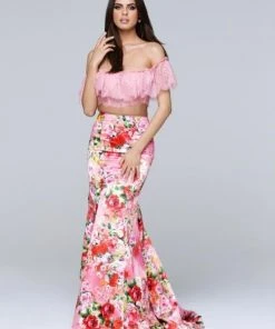 Tarik Ediz - Two-Piece Long Dress 50090 Formal Gowns