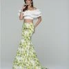 Tarik Ediz - Two Piece Ruffled Long Dress 50079 Formal Gowns 1 Tarik Ediz - Two Piece Ruffled Long Dress 50079 Formal Gowns