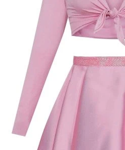 Cocktail Dresses Tarik Ediz - Two-Piece V-Neck A-line Dress 50005