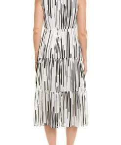 Taylor - 1521M Sleeveless Lace Up Bodice Print Dress