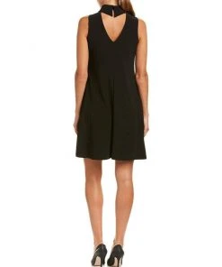 Taylor - 9256M Turtle Neck Cutout Back A-Line Dress Cocktail Dresses