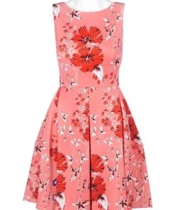 Taylor - 9757MJ Floral Print Short A-Line Dress Cocktail Dresses 13 Taylor - 9757MJ Floral Print Short A-Line Dress Cocktail Dresses