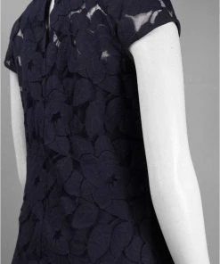 Cocktail Dresses Taylor Floral Lace Cutout Dress 5448M -1 Pc Navy In Size 6 Available
