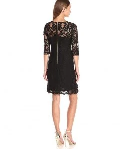 Homecoming Dresses Taylor - Quarter Length Sleeve Lace Dress 8568MJ