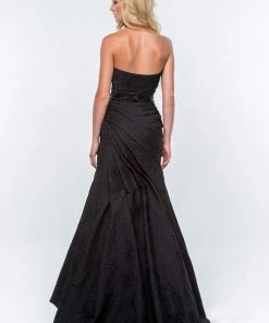 Terani Couture - 151E0314A Strapless Trumpet Wrap Gown 7 Terani Couture - 151E0314A Strapless Trumpet Wrap Gown