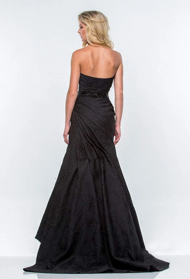 Terani Couture - 151E0314A Strapless Trumpet Wrap Gown 5 Terani Couture - 151E0314A Strapless Trumpet Wrap Gown