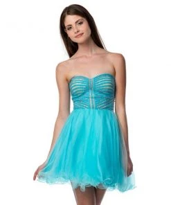 Cocktail Dresses Terani Couture - 151P0018B Beaded Strapless Sweetheart Cocktail Dress