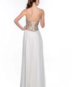 Terani Couture - 151P0036A Sequin Embellished Sweetheart Gown Formal Gowns