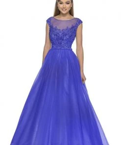 Formal Gowns Terani Couture - 151P0100A Illusion Embellished Ball Gown