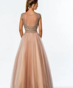 Formal Gowns Terani Couture - 151P0100A Illusion Embellished Ball Gown