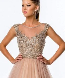 Formal Gowns Terani Couture - 151P0100A Illusion Embellished Ball Gown