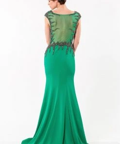 Formal Gowns Terani Couture - 1522E0466A Shimmering Stone Embellished Trumpet Gown 9 Formal Gowns Terani Couture - 1522E0466A Shimmering Stone Embellished Trumpet Gown