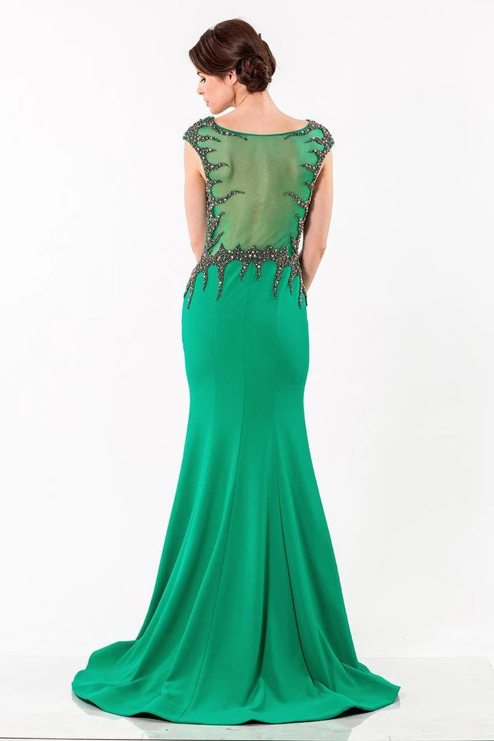 Formal Gowns Terani Couture - 1522E0466A Shimmering Stone Embellished Trumpet Gown 6 Formal Gowns Terani Couture - 1522E0466A Shimmering Stone Embellished Trumpet Gown