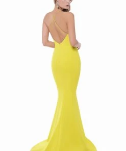 Terani Couture - 1522E0481A Sleeveless Halter Neck Sheath Dress 9 Terani Couture - 1522E0481A Sleeveless Halter Neck Sheath Dress