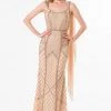 Formal Gowns Terani Couture - 1522GL0823A Beaded Scoop Neck Sheath Dress