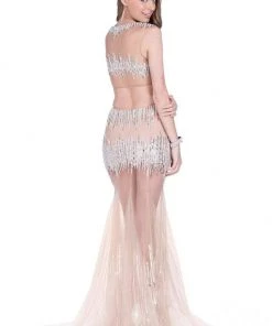 Formal Gowns Terani Couture - 1611P1009A Illusion Bateau Mermaid Dress